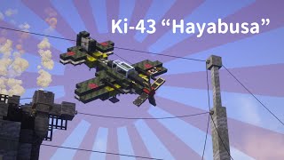 Working Ki43 Plane in Minecraft [upl. by Atsirhcal]