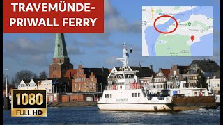 Travemünde  Priwall Ferry 2 minute trip [upl. by Corwun]