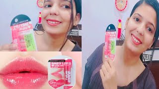 New Maybelline baby lips Best lip balm for dark lips  honest review  affordable tinted lip balm [upl. by Sumerlin]