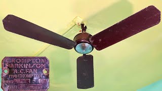 Crompton Parkinson 1918 vs Water Bed  Most Heaviest Ceiling Fan Fall ever in ED Channels History 😳 [upl. by Eddana]