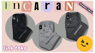 SHOPEE HAUL  REVIEW CELANA TRAINING PRIA TERBAIK YANG LAGI TREND  REKOMENDASI TOKO FREE ONGKIR [upl. by Aneroc]