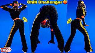 Fortnite Chill Challenger Skin Showcase Thicc 🍑😍 Top Tiktok Emotes amp Dances 😘 New Adidas Collab 😜 4K [upl. by Anel]