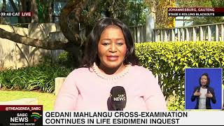 Qedani Mahlangu crossexamination continues in Life Esidimeni Inquest [upl. by Rez]