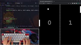 ASMR Programming  Pong Game in JavaScript  No Talking [upl. by Turne]