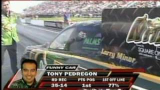 Tony Pedregon VS Del Worsham Dickie Venables 2009 Indy US Nationals [upl. by Cappello114]