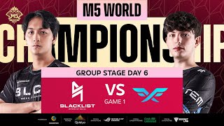 FIL M5 Group Stage Day 6  BLCK vs FF  Game 1 [upl. by Ryun]