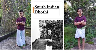 How To Wear South Indian Dhoti [upl. by Eicrad]