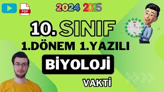 10 Sınıf Biyoloji 1 Dönem 1 Yazılı  20242025 Örnek Biyoloji Sınavı ➕PDF [upl. by Oberon943]