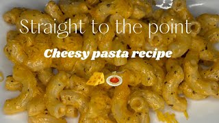 Quick cheesy pasta recipe😋😋 [upl. by Enyrehtac]