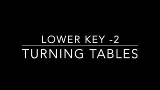 TURNING TABLES  LOWER KEY  INSTRUMENTALKARAOKE  ADELE [upl. by Ydner]