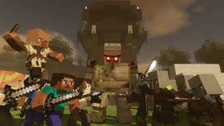 Pillager Outpost FULL ANIMATION Minecraft Animation [upl. by Asyal]