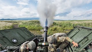 Goodbye Enemy Infantry • 120MM Mortar Live Fire [upl. by Eenal]