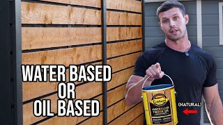 Oil vs Water Based for Fence  NATURAL Australian Timber Oil on Pine quotCommon Boardquot [upl. by Laurella401]