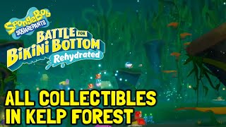 SpongeBob Battle For Bikini Bottom Rehydrated All Collectibles In Kelp Forest [upl. by Ahsinan]