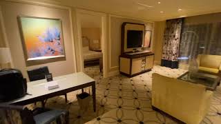 Bellagio One Bedroom Bellagio Suite  Top Floor Private Elevators Strip View  Las Vegas MGM [upl. by Ttereve24]