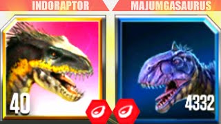 MORE TEETH INDORAPTOR VS MAJUNGASAURUS X3 CARNIVORES  HT GAME [upl. by Einohpets568]