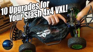 Slash 4x4  10 Upgrades for my Traxxas Slash VXL 4x4 RC Truck [upl. by Wylen534]