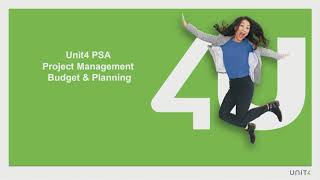 Unit4 PSA Project Management Budget amp Planning V2 [upl. by Akerahs]