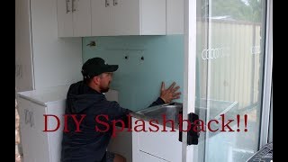 DIY Acrylic Splashback Laundry Renovation Part 6 [upl. by Aihsilat]