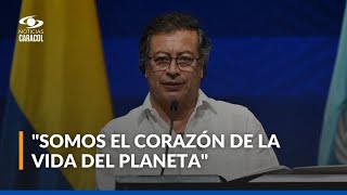 Gustavo Petro en la inauguración de la COP16 quotsomos el país de la belleza el corazón del mundoquot [upl. by Artenahs]