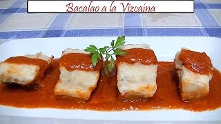 Bacalao a la Vizcaína  Receta de Cocina en Familia [upl. by Silvan]