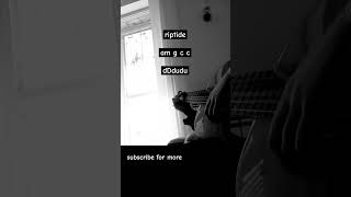 riptide in guitar guitar riptidevancejoy totorial chords [upl. by Heger858]