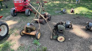 1949 REO ROYALE reel mower First Start in 30 Years [upl. by Zetrauq109]