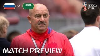 Stanislav Cherchesov RUSSIA  Match 1 Preview  2018 FIFA World Cup™ [upl. by Laved]