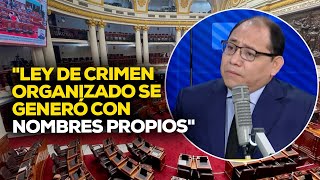 Ley de crimen organizado se generó con nombres propios indica abogado Ugaz ADNRPP  ENTREVISTA [upl. by Alinna]