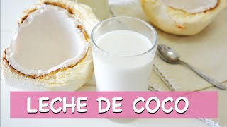 Básicos Cómo hacer LECHE DE COCO Leches vegetales [upl. by Larena]