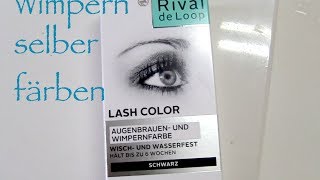 Selbst Wimpern färben mit Wimpernfarbe aus der Drogerie [upl. by Maegan464]