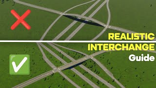 How to Build Realistic Interchanges in Cities skylines 2 [upl. by Drona]