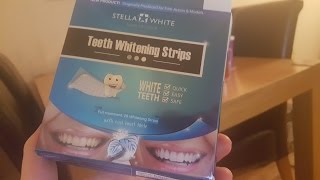 Stella White Teeth Whitening Strips  TestReview [upl. by Nelli918]