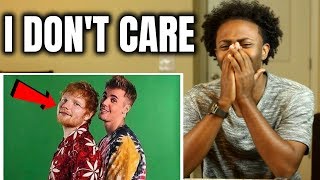 Ed Sheeran amp Justin Bieber  I Dont Care REACTION [upl. by Wickham]