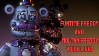 SFMFNAFVoice line funtime freddy and motlan freddy voice lines [upl. by Trent]