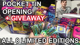 Panini Adrenalyn XL Premier League 202021 4 x Pocket Tin Pack Opening 8 LIMITED EDITION  GIVEAWAY [upl. by Adiam644]