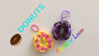 EASY Rainbow Loom Donut Charms [upl. by Marko]