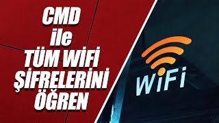 CMD ile Wifi Şifresi Öğrenme İKİ KOMUTLA TÜM WİFİ ŞİFRELERİNİ GÖR [upl. by Elleuqar]