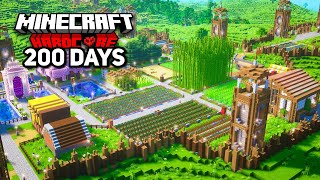 I Survived 200 Days Building the ULTIMATE BASE in Minecraft Hardcore [upl. by Valenta]