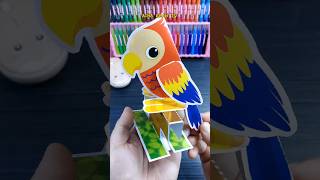 🦜 Origami Burung Paper Craft shorts origami kertas art craft diy diycrafts handicraft toys [upl. by Sedaiuqlem]