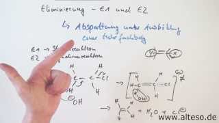 Die Eliminierung Mechanismus von E1 und E2 Reaktionsmechanismen Organik [upl. by Sheilah]