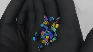 Niobium metal 9995 anodized pieces [upl. by Suchta204]