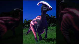 PARASAUROLOPHUS LUX GLOWING IN THE DARK  Jurassic World Evolution 2 Shorts [upl. by Anilorak]