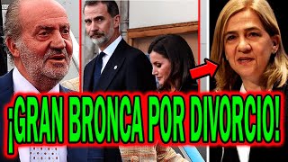 🔴BRONCA GORDA REY Juan Carlos I por DIVORCIO INFANTA Cristina y madre REINA Letizia con Felipe VI [upl. by Aimehs705]