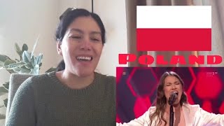 Eurovision 2020 Poland Reaction to Empires Alicja Szemplińska [upl. by Nanfa560]