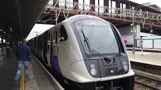 British Rail Class 345 Bombardier Aventra on TFL Rail Departing Stratford for Shenfield [upl. by Nahgiem]