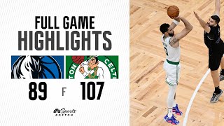 FULL GAME HIGHLIGHTS Celtics take Game 1 of NBA Finals with 10789 blowout win [upl. by Navaj]