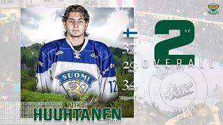 Niko Huuhtanen Selected 2nd Overall by the Everett Silvertips CHL Import Draft [upl. by Einnahpets]