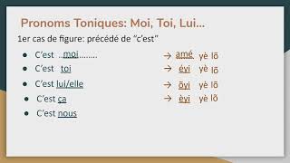 22 Apprendre le Bhété BétéGagnoa Pronoms toniques moi toi lui elle [upl. by Air]