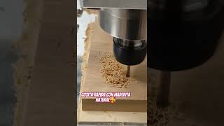 Mecanizando madera natural en la CNC diy makersgonnamake [upl. by Anailil]